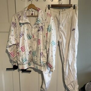 Nike Challenge Court Andre Agassi Windbreaker Jacket Pants Small Medium 90s VTG